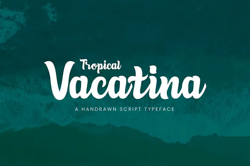 tropical vacatina bold script font