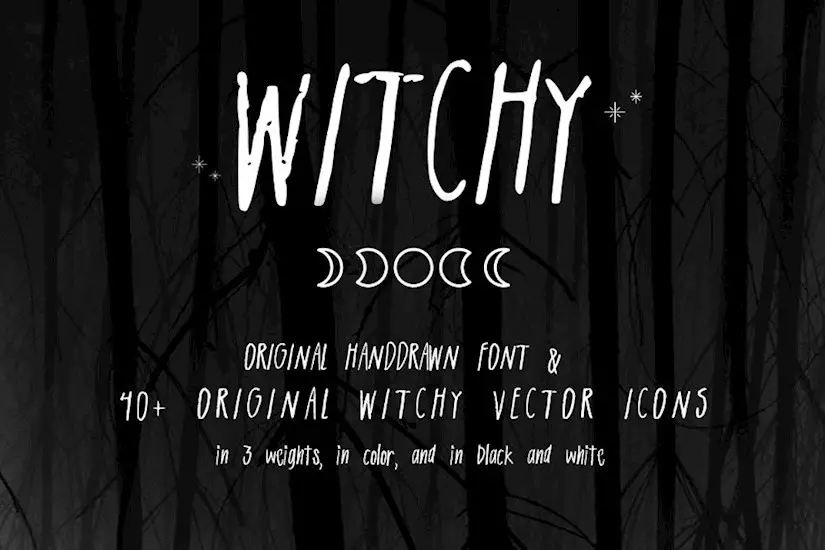 witchy vector pack font