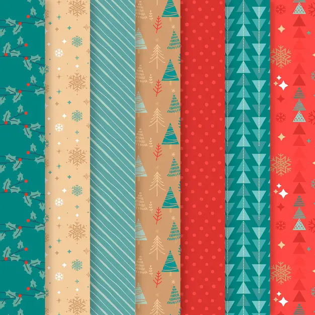 flat design christmas pattern collection_23 2148720339