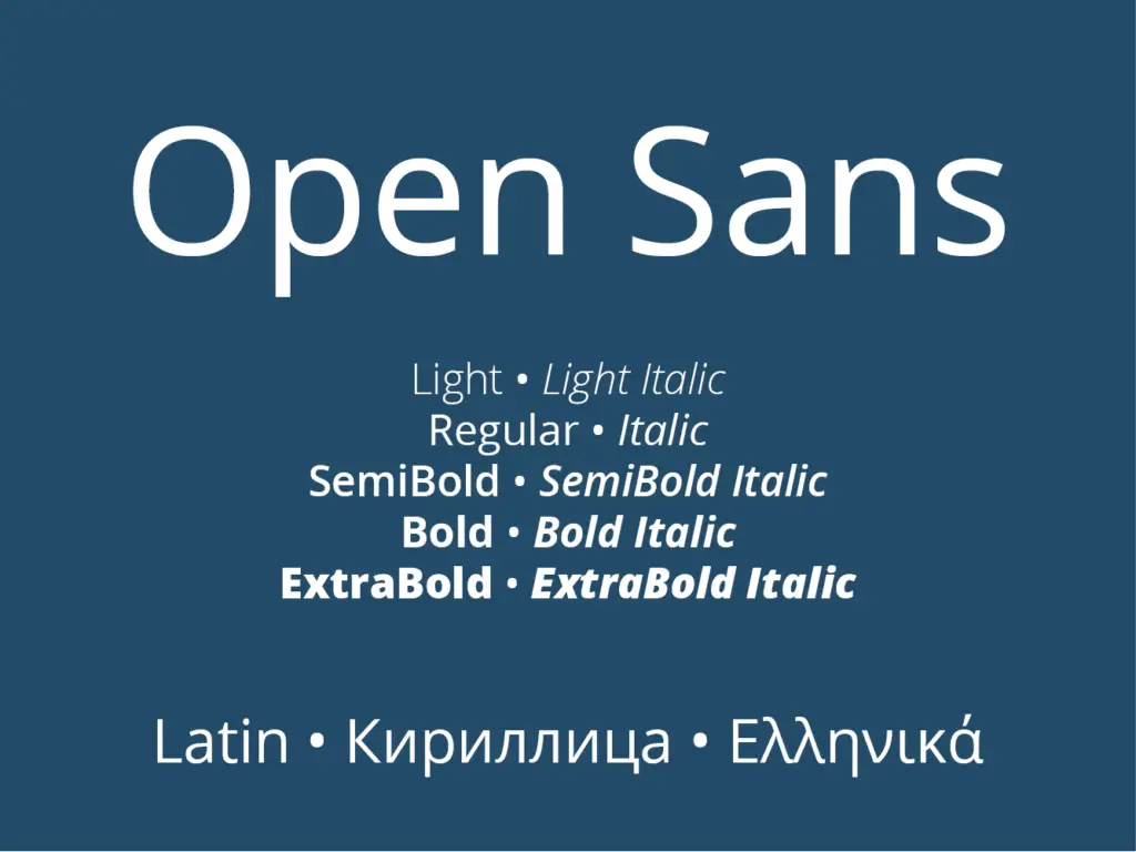 3 Open Sans