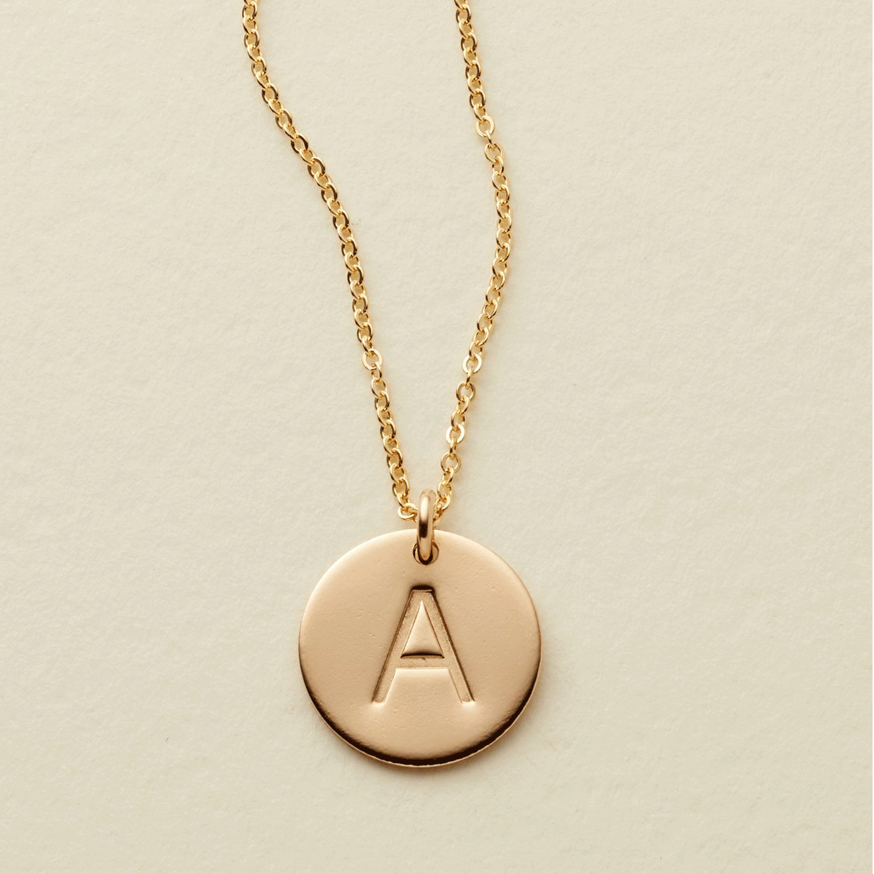 initial pendant necklace
