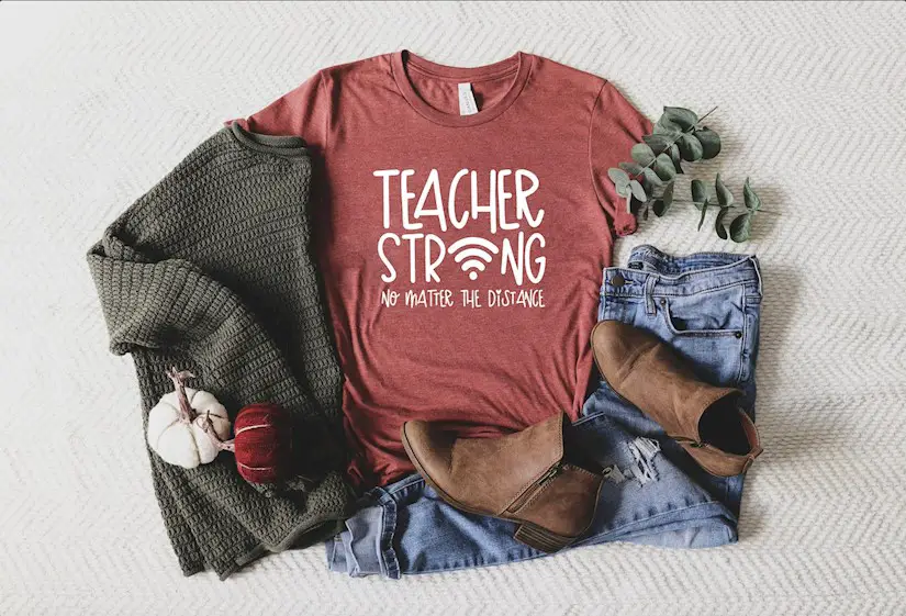 virtual teacher shirts teacher strong no