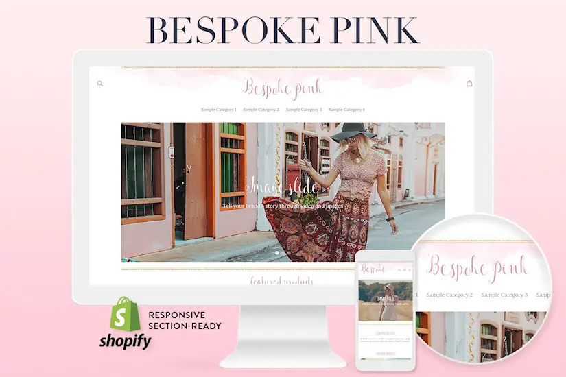 bespoke pink feminine shopify theme