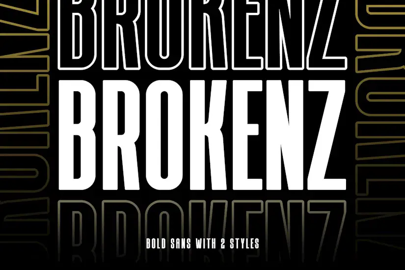 brokenz bold sans