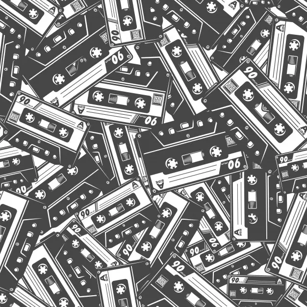 cassette tape seamless pattern225004 1118