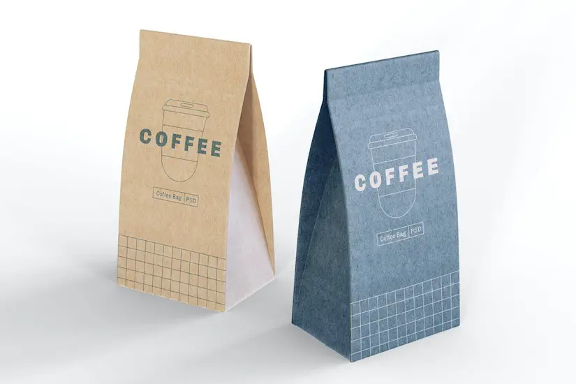 coffee bags mockup