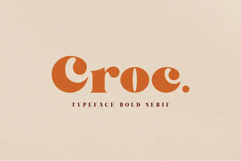 croc typeface bold serif