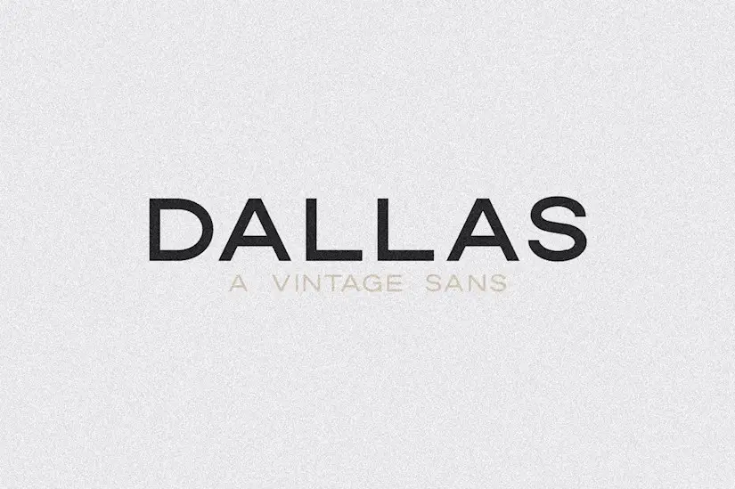 dallas a vintage sans