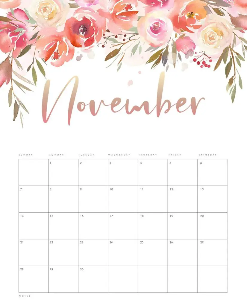 free printable 2021 floral drop calendar the cottage market