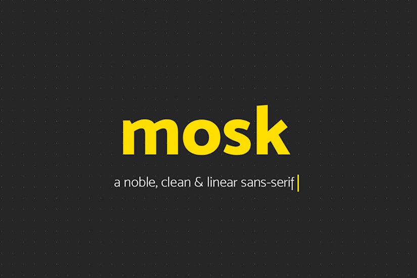 mosk thick font