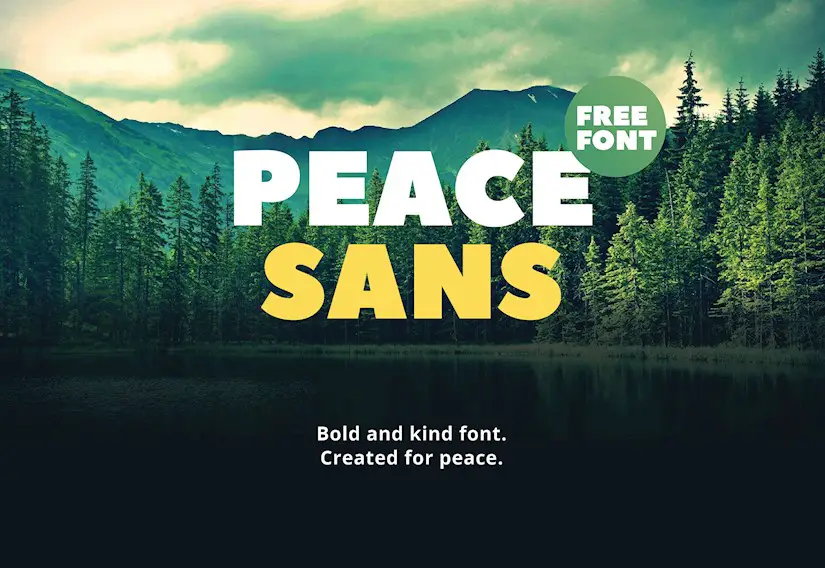 peace sans free font