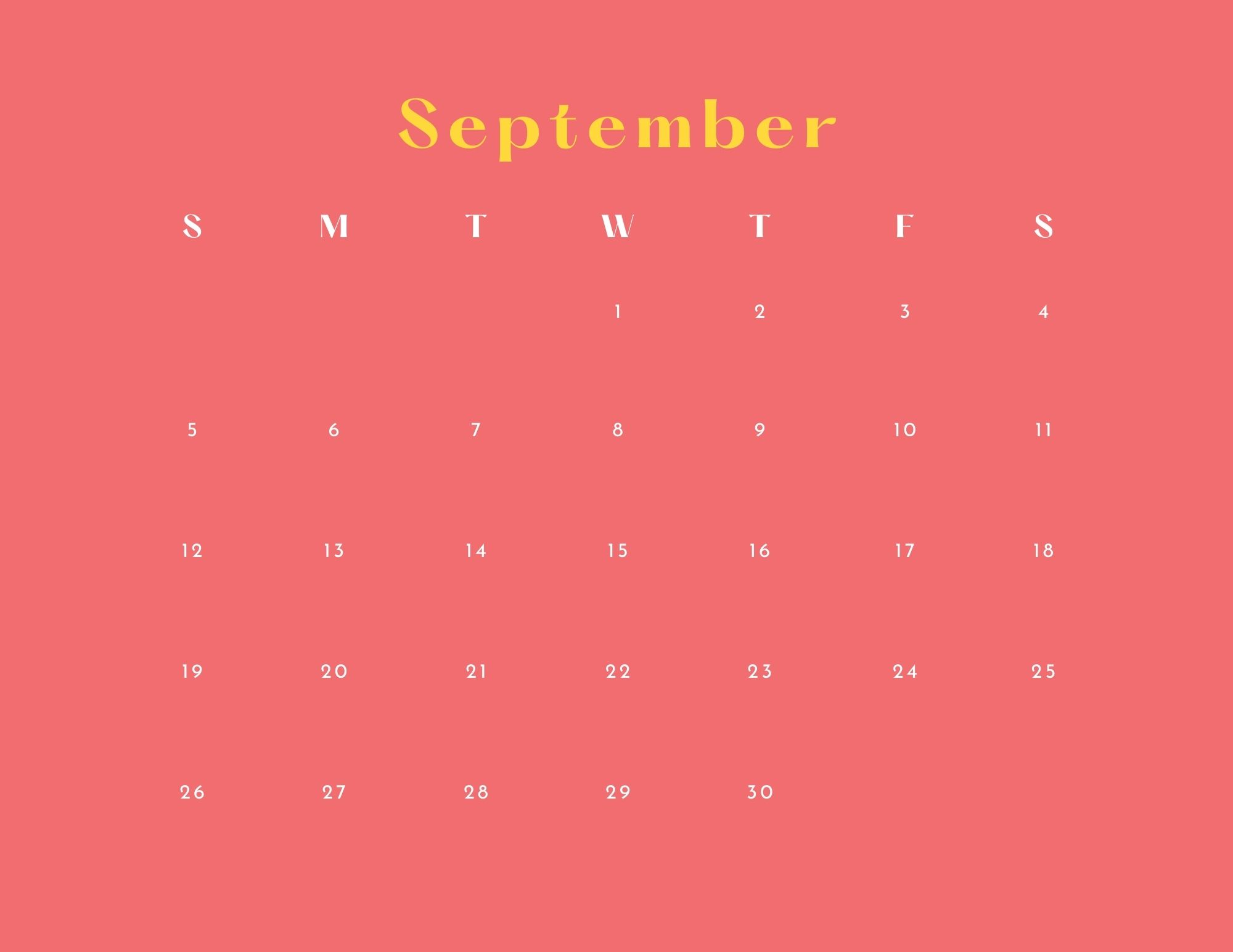 53 Free Printable September 2021 Calendars to Download Onedesblog