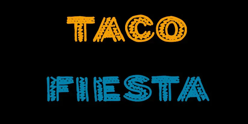 taco fiesta font