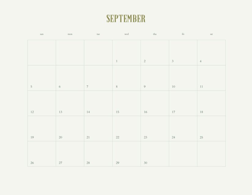 wow canva september 2021 calendar