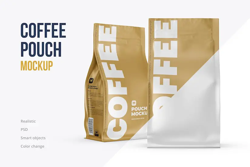 Download 42 Best Coffee Bag Mockups Both Free Premium Onedesblog