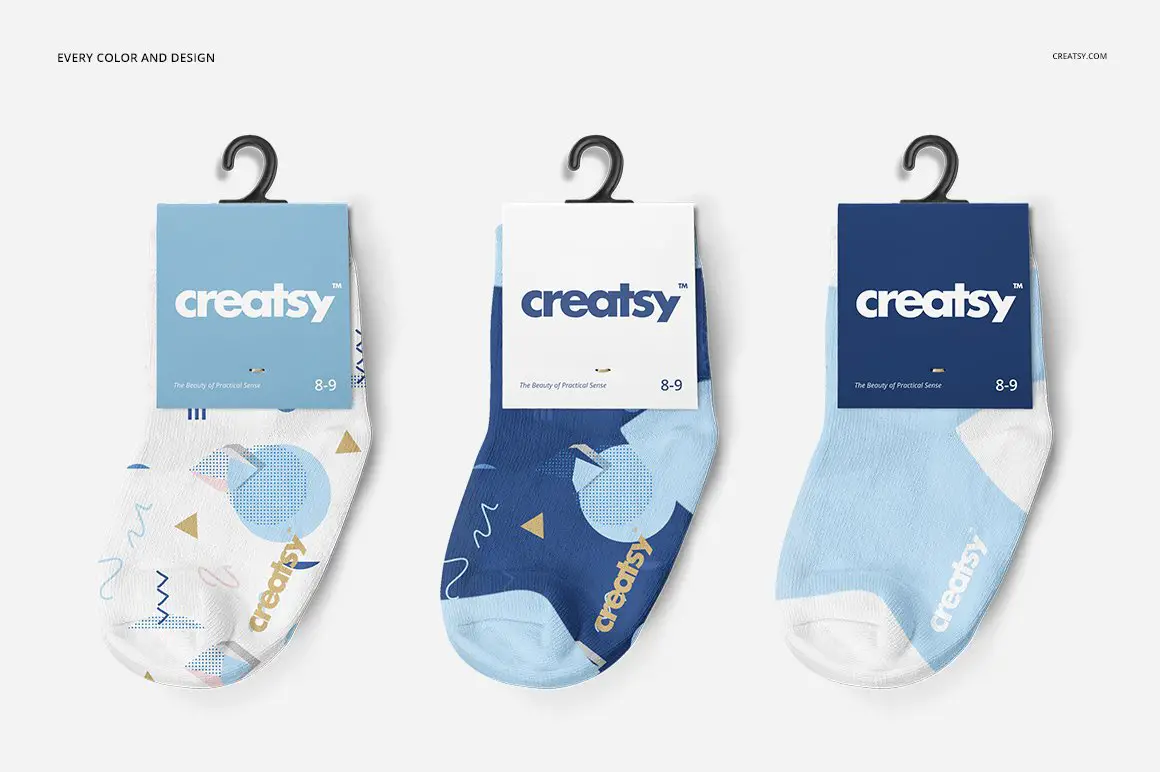 baby socks mockup template