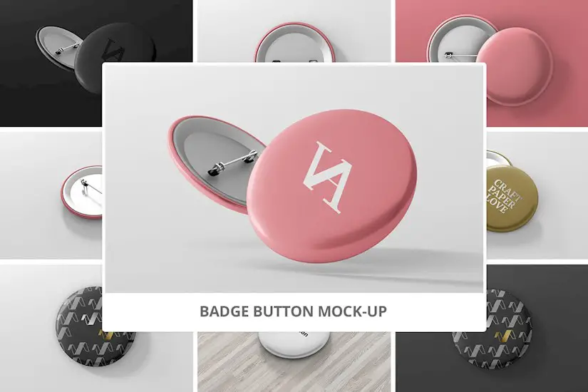 badge button mock ups