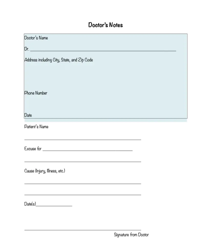 23 Free Fake Doctors Note Templates to Download - Onedesblog For Free Fake Doctors Note Template Download