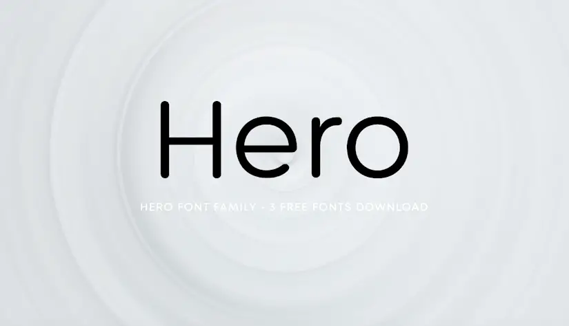 hero clean font