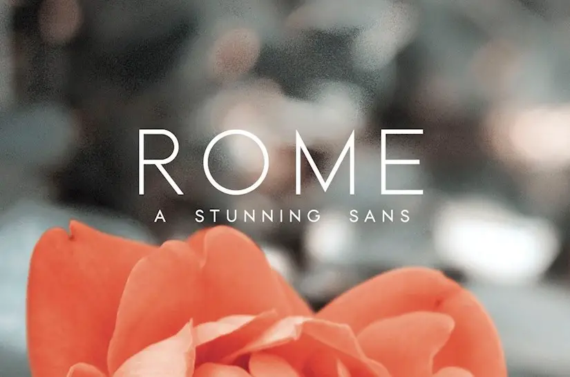 minimalist rome a stunning sans serif