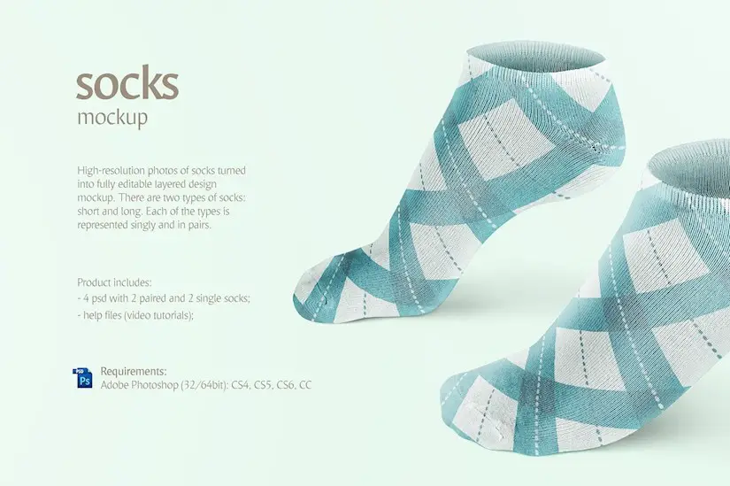 Download 23 Nice Socks Mockups Both Free Premium Onedesblog