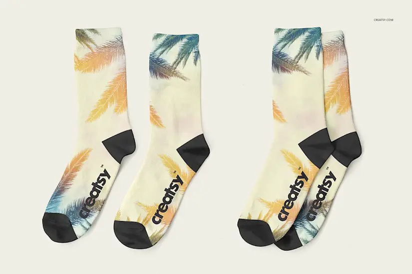 Download 23 Nice Socks Mockups Both Free Premium Onedesblog