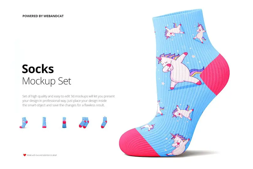 socks 3d mockup