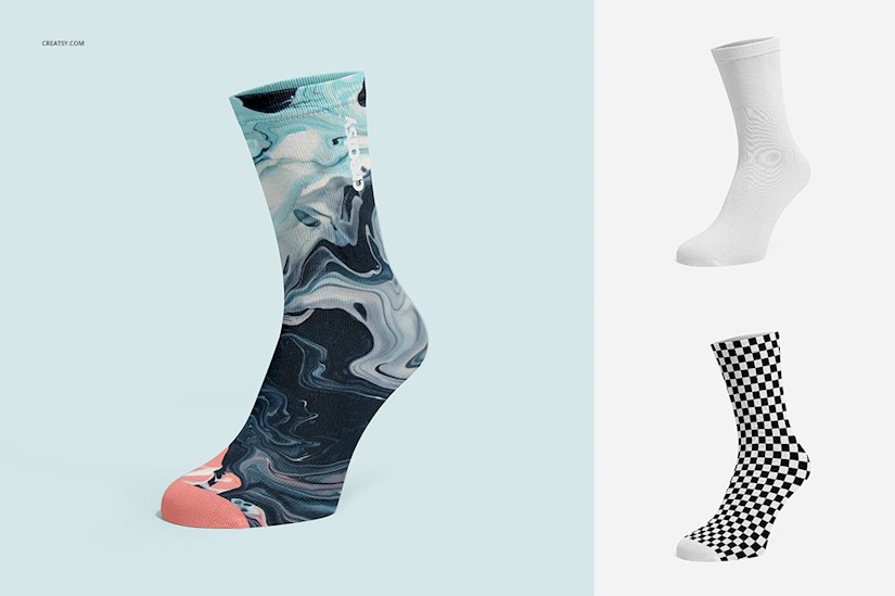 socks mockup set