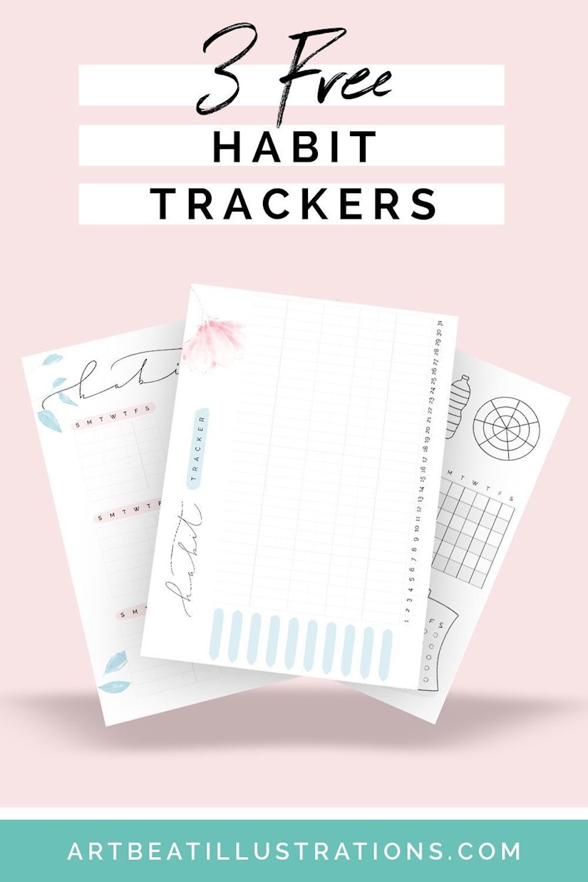 21 Free Printable PDF Habit Trackers to Download