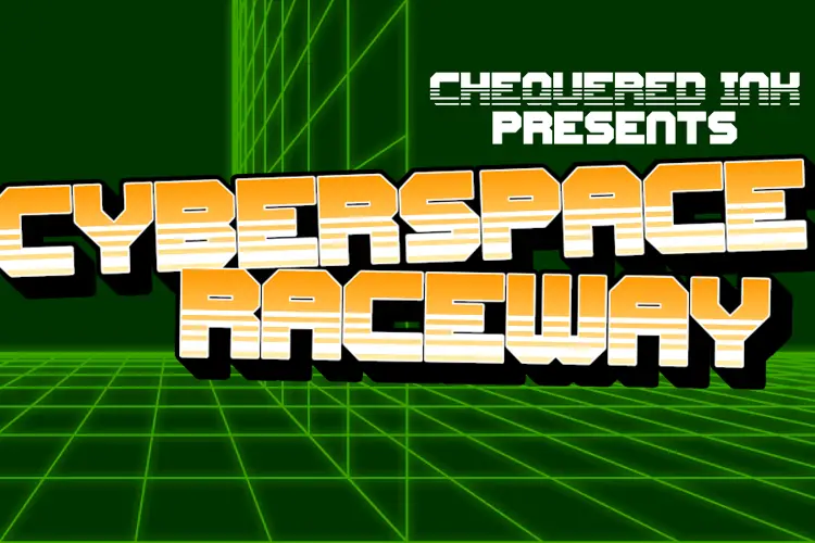 cyberspace raceway back font