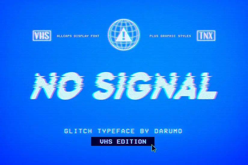 no signal font