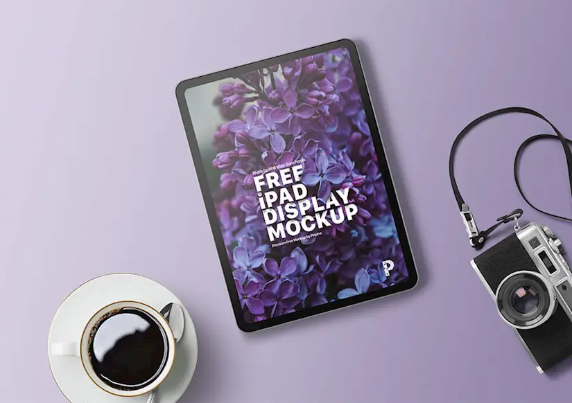 free ipad display mockup