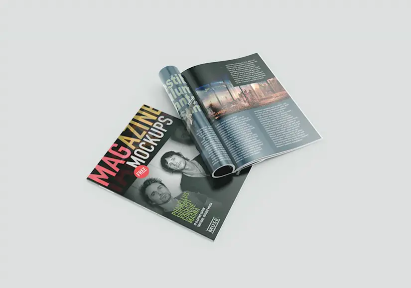 free magazine mockups psd professional