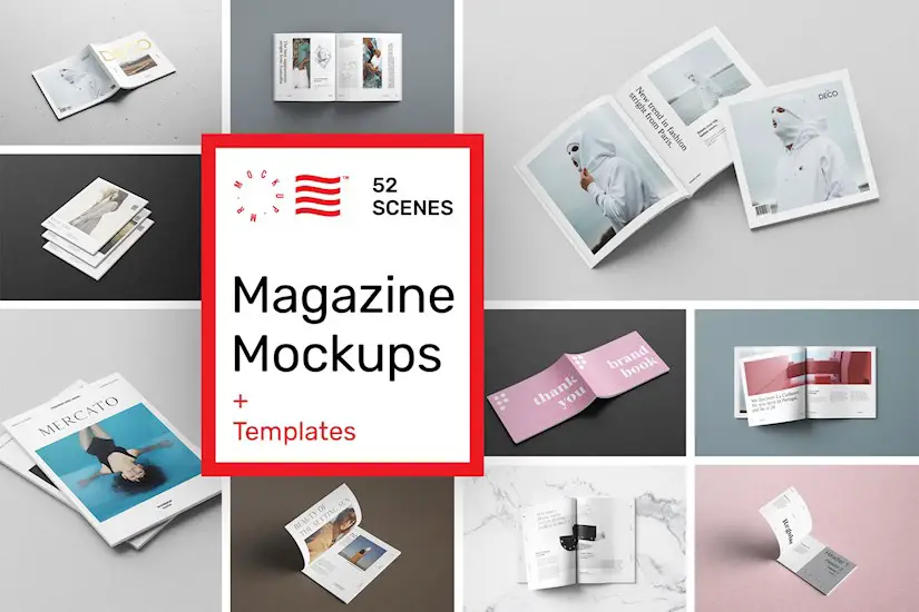 magazine mockups 52 scenes