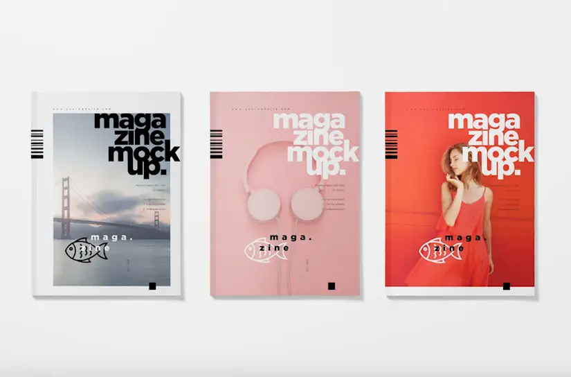 softcover magazine mockups