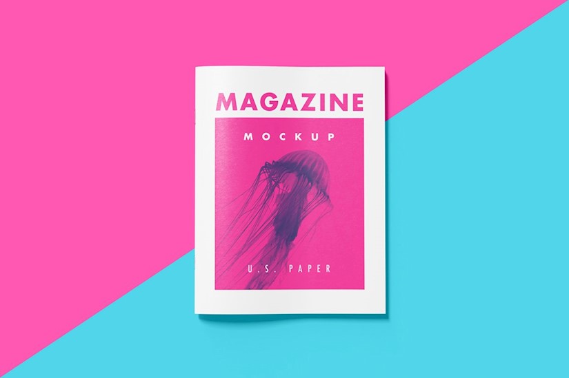 us magazine mockup