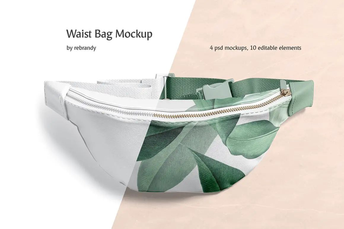 11 Best Waist Bag Mockups - Onedesblog