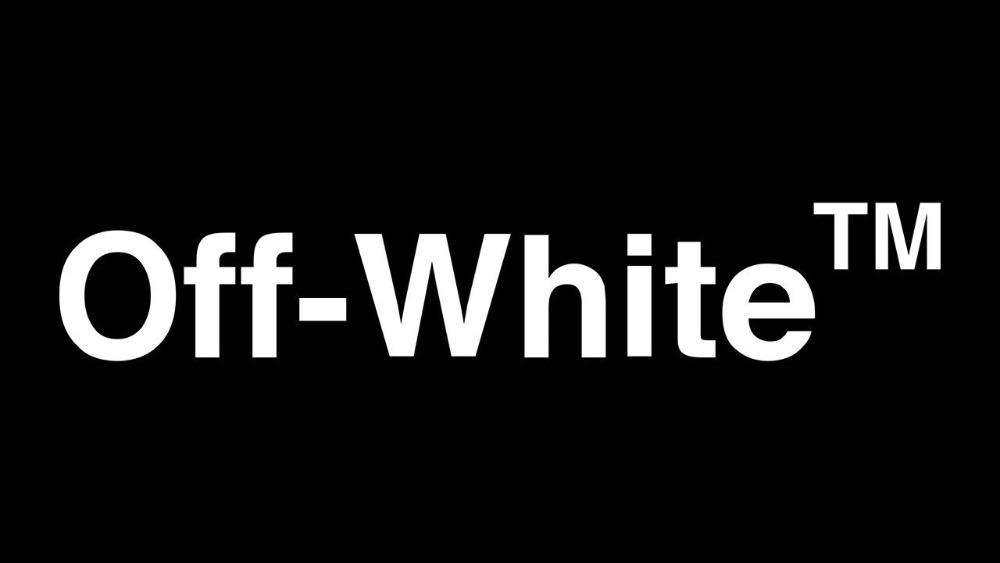 black and white off white logo