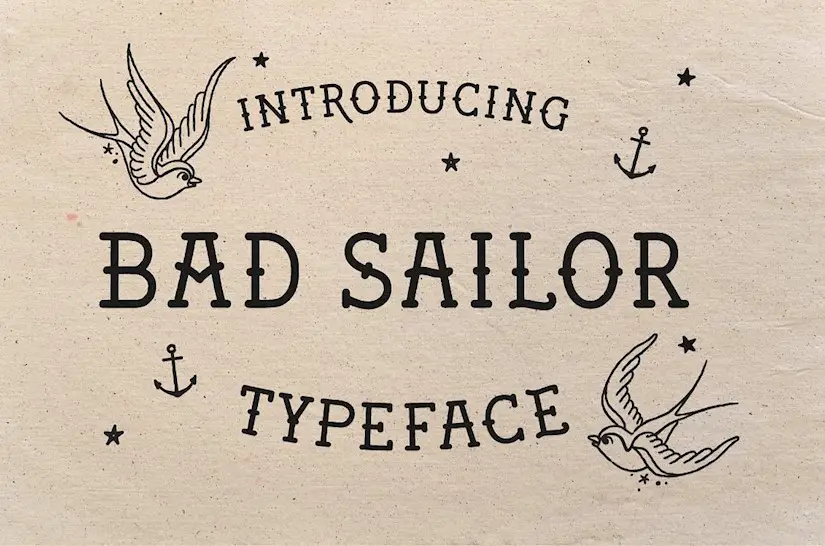 bad sailor typeface