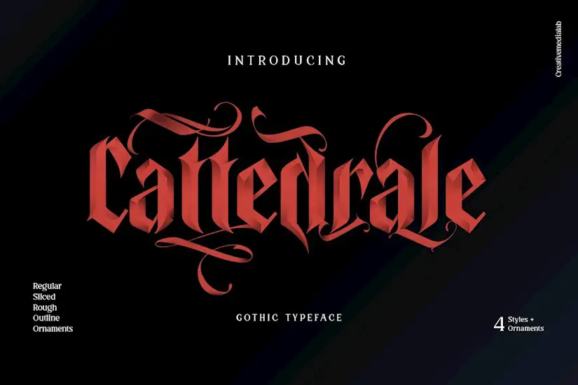 cattedrale gothic blackletter