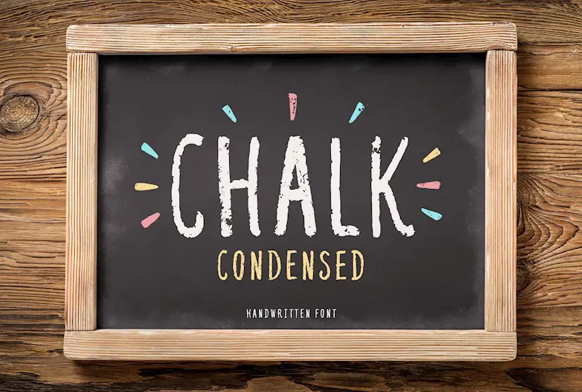 chalk condensed font