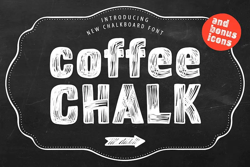 coffee chalk new chalkboard font
