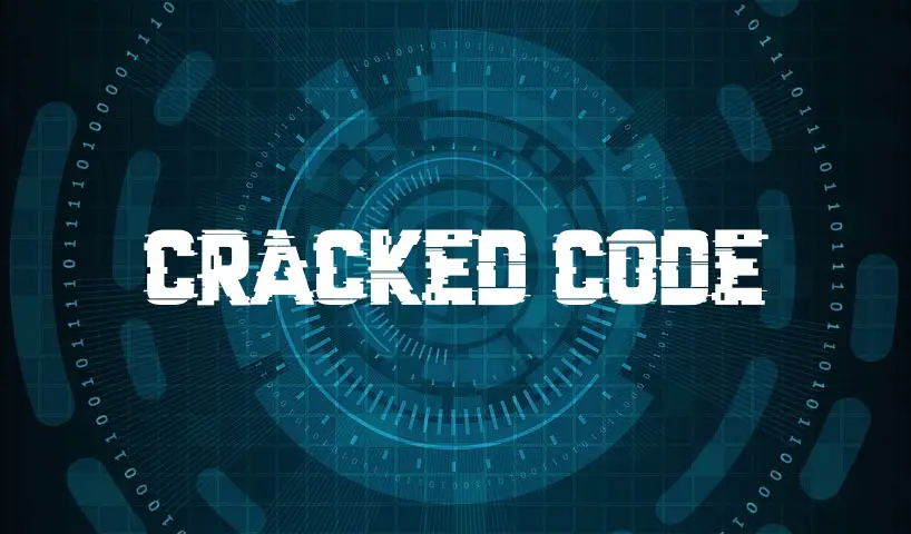 cracked code font