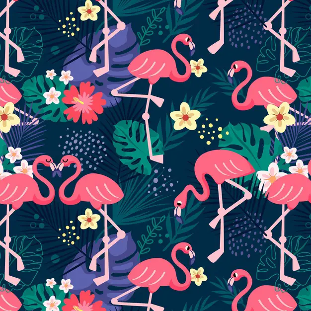 flamingo pattern collection