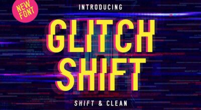 glitch shift font