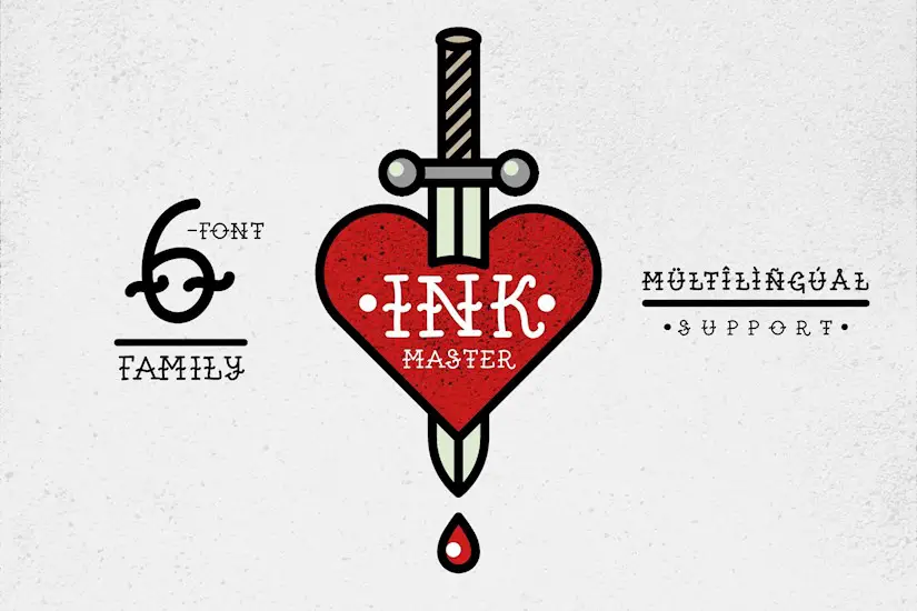 ink master old school tattoo font