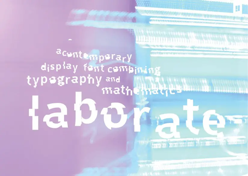 laborate glitch font