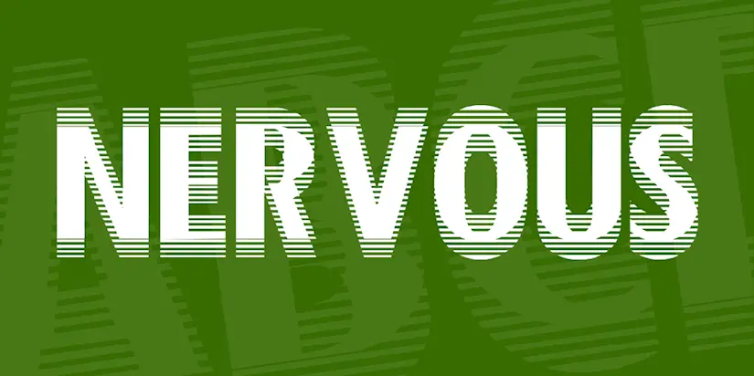 nervous font