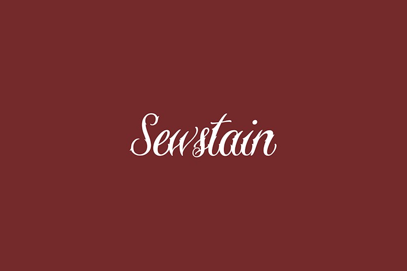 sewstain free font 01