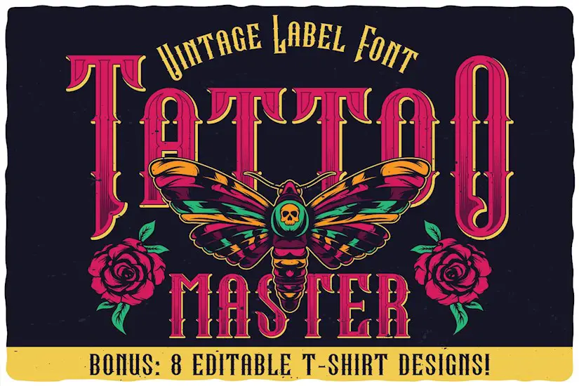 tattoo master label font